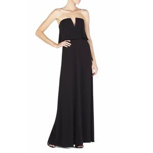 BCBG MAXAZRIA Alyse strapless gown black dress